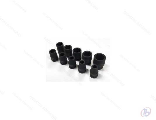 Jogo Soquete Impacto 1/2'' Curto c/ 10pcs 10-24mm Puma IS-4001