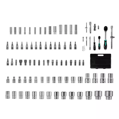 Jogo de Soquetes 1/4" e 1/2" com 94 Peças – Stels