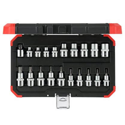 Jogo de soquetes 3/8″ + 1/2″ TX 20 pc Gedore Red