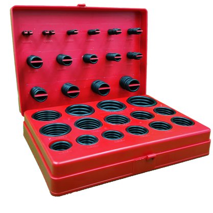 Kit O-ring Polegada Maleta Plástico 382 pcs Agel
