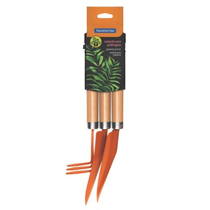 Kit P/jardim pazinha ancinho 3pcs Tramontina