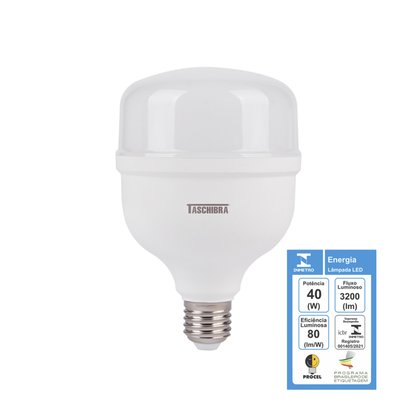 Lâmpada Led Bulbo 40w E27 TKL 225 Taschibra