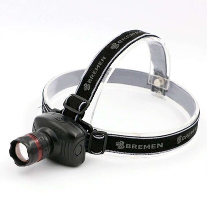 Lanterna P/Cabeça Led Xpe 1w 15lm A Pilha - Bremen