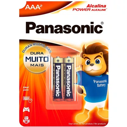 Pilha Alcalina Premium AAA 2 Unidades — Panasonic