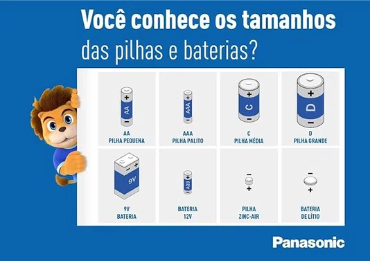 Pilha Alcalina Premium AAA 4 Unidades — Panasonic