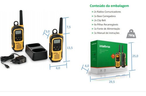 Rádio Comunicador Waterproof RC 4102 Intelbras