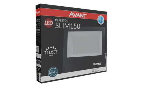 Refletor de Led Slim 150w Branco Avant