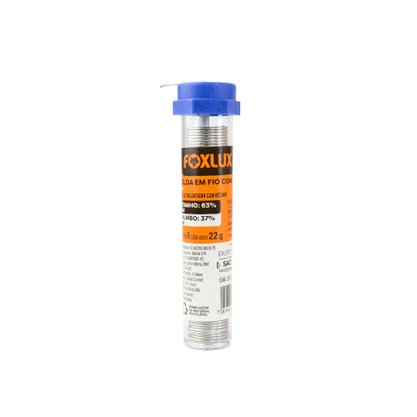 Solda Estanho Tubo 25g 63% Estanho - Foxlux
