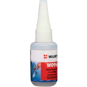 Adesivo Instantâneo de Ciano acrilato W096 20g Wurth
