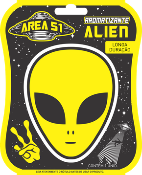 Aromatizante para pendurar Alien amarelo Centralsul