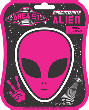 Aromatizante para pendurar Alien rosa Centralsul