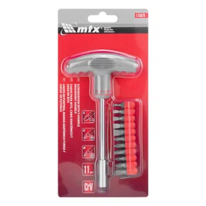 Chave de Fenda T com Bits 12pcs 115679 – MTX