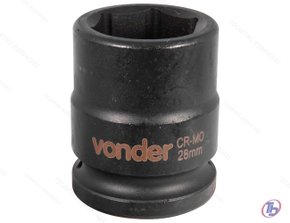 Soquete de Impacto Sextavado 28mm de 3/4' Vonder