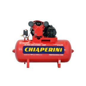 Compressor de ar média pressão 10 Pcm 110 litros Chiaperini 10/110 RED