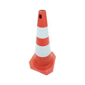 Cone de Sinalização Rígido Laranja 75cm Plastcor