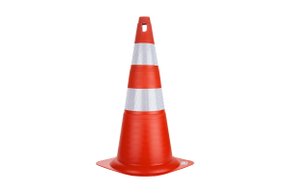 Cone Sinalização Flexível Laranja 70cm Deltaplus