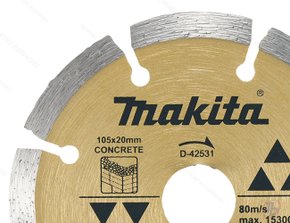 Disco Diamantado 105x20mm segmentado D42531 - Makita
