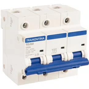 Disjuntor 3 P 100 A 10 kA curva C Tramontina