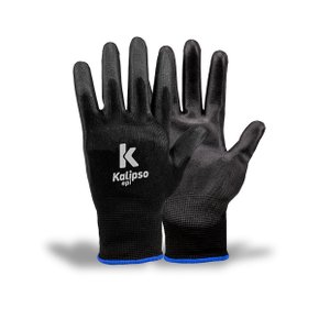 Epi Luva PU Cinza/Preto Kalipso