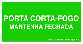 Epi placa porta corta fogo 12x24cm M4 Emplac