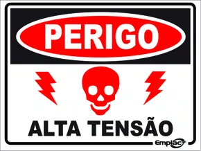 Epi placa pvc alta tensao 20x15cm Emplac