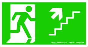 Epi placa subir à direita 12x24cm S11 Emplac