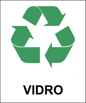 Epi placa vidros reciclaveis 18x15cm Emplac