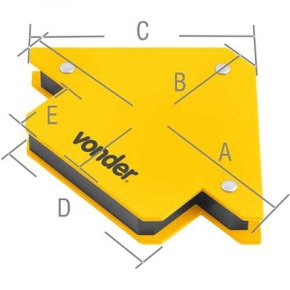 Esquadro magnético 10 kgf para soldador Vonder
