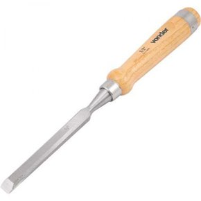 Formão chanfrado reto com cabo em madeira 3/4 Vonder