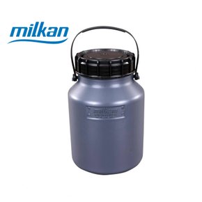 Galão Plástico Para Leite 05 Lts Cinza Milkan