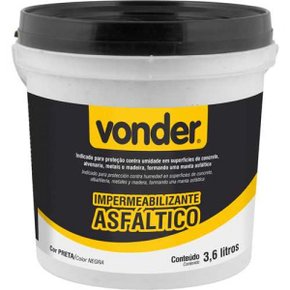 Impermeabilizante asfáltico 3,6 L Vonder