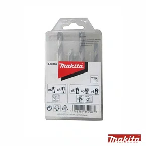 Jogo de brocas 5pcs aço e madeira D-30106 Makita