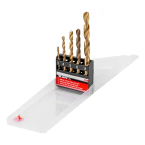 Jogo de Brocas Aço Rápido 3 a 8mm Titânio 5pcs MTX
