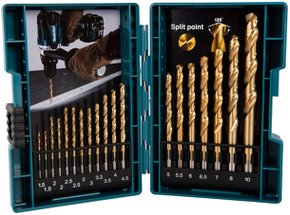 Jogo De Brocas Aço Rápido Titânio 19pc B-67795 Makita