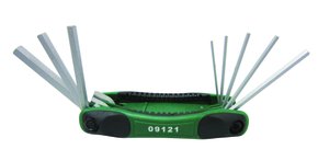 Jogo de Chave Allen Hexagonais Tipo Canivete 8pcs Sata