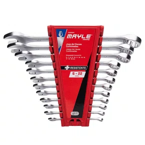 Jogo de Chaves Combinadas 6 à 22mm com 12 Peças Mayle