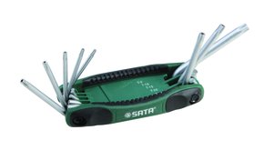 Jogo De Chaves Torx Tipo Canivete 8 Peças Sata