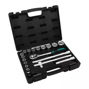 Jogo de Soquete 1/2" com Catraca 18 Peças – Stels