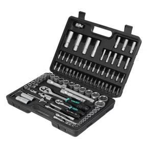 Jogo de Soquetes 1/4" e 1/2" com 94 Peças – Stels