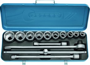 Jogo De Soquetes e Acessórios 3/4" 22 a 50mm Gedore