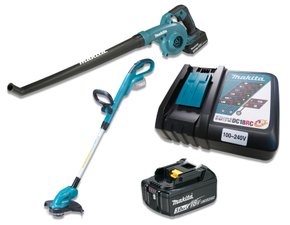 Kit Soprador e Aparador de Grama C/Bateria e carregador Makita