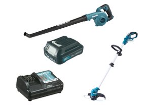 Kit Jardineiro a bateria C/Soprador e aparador de Grama 12v Makita