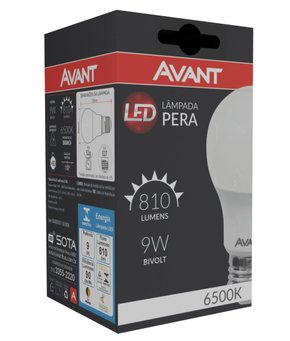Lâmpada Bulbo/Pêra Led 09w - Avant