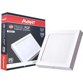 Painel led sobrepor quadrado 18w - avant