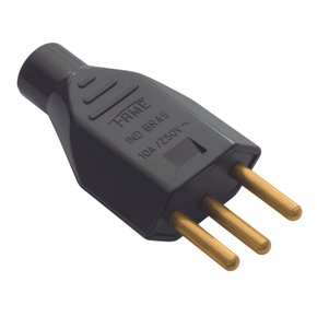 Plug Macho Elétrico 3p (2P+T) 10A 250v Fame