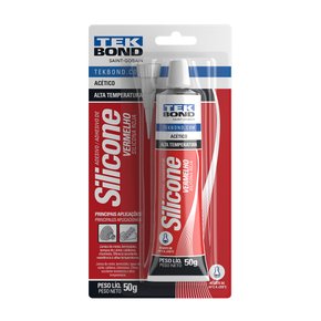 Silicone Alta Temperatura 50g Vermelho Tek Bond