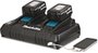Carregador de bateria duplo 18v dc18rd Makita