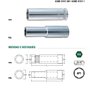 Chave soquete sextavado longo 15mm x 1/2 ST13406SC  Sata