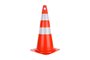 Cone Sinalização Laranja 70cm Refletivo Rígido