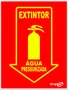 Epi placa extintor de agua pressurisada 20x15cm Emplac